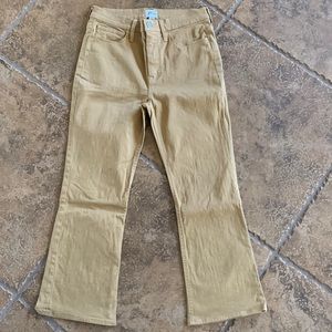 J.Crew Billie Demi Boot Tan Jeans
